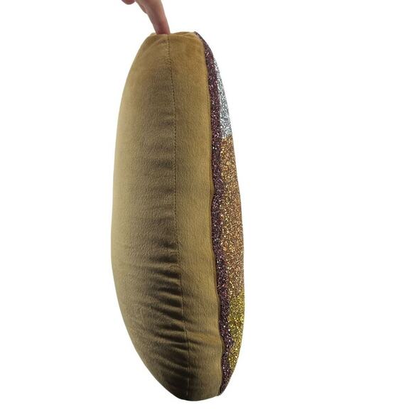 Halloween Sparkles Home Rhinestone Candy Corn Throw Pillow Shimmers - Picture 3 of 7